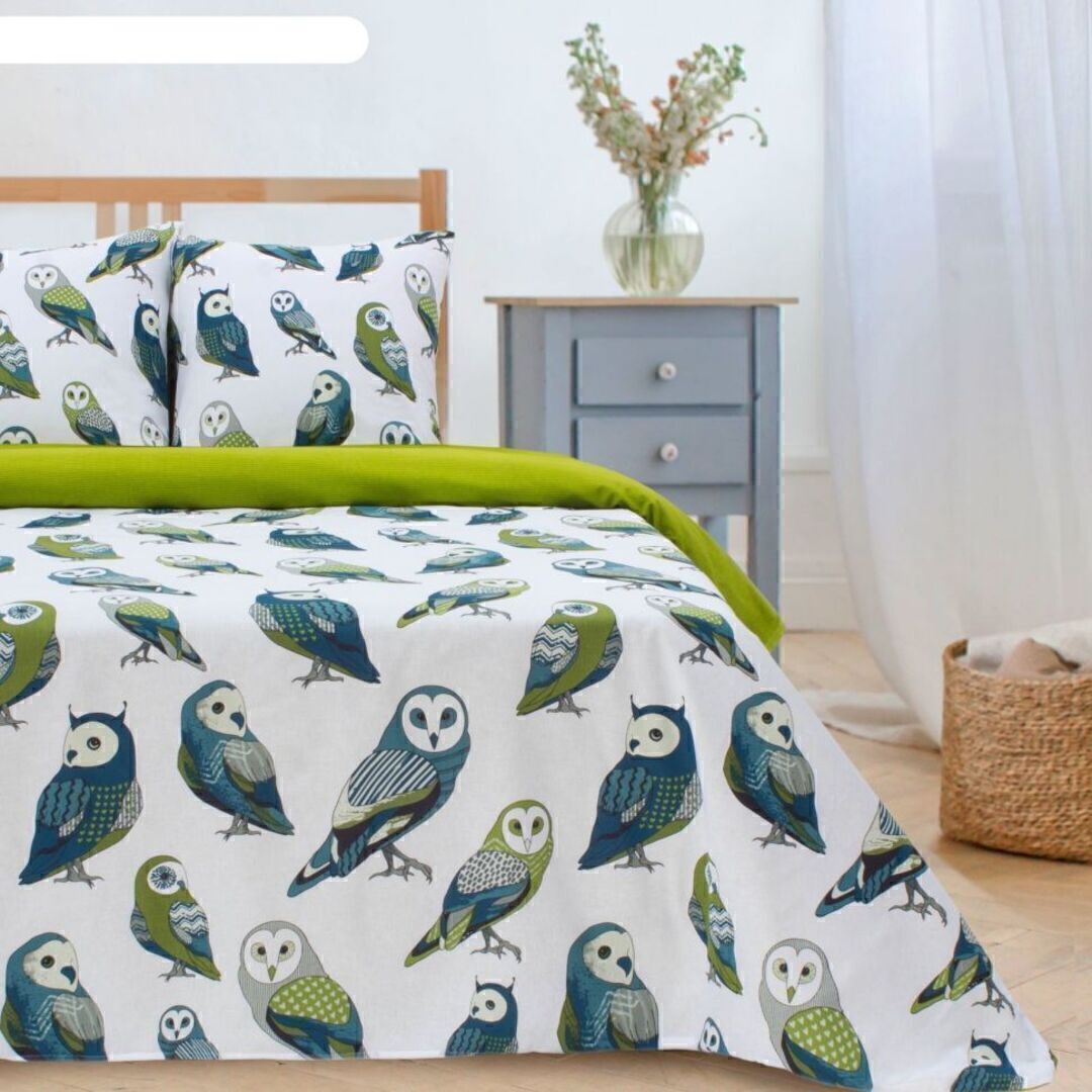 КПБ 2сп поплин Этель Скидка <Совушки>