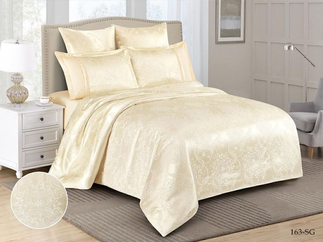 КПБ евро сатин-жаккард Satin Jacquard SG Клео <SG-163>