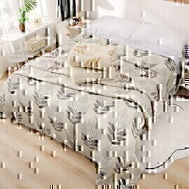 Покрывало хлопковое 30..686 7Я, 3010686, темно-серый<3010686, 200*230, Евро, темно-серый>