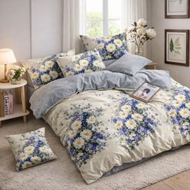 КПБ семейный поплин Оливковая коллекция Реноме 