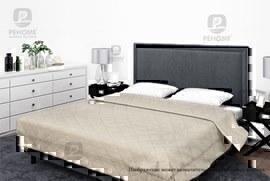 Покрывало ультрастеп однотонное полисатин Бояртекс, 12-0000, слоновая кость<12-0000, 200*210, Евро, слоновая кость В/Н>