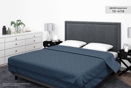 Покрывало ультрастеп однотонное полисатин Бояртекс, 19-4118, темный деним