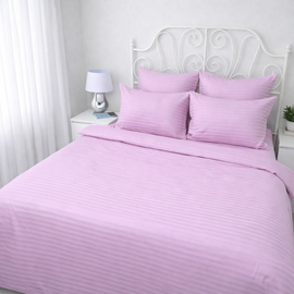 КПБ страйп-сатин однотонный Графитовая коллекция Реноме 