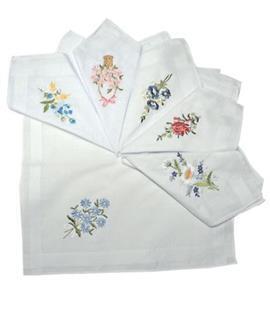 Платки носовые женские упак 6шт. 45471АЕ G/Джи (арт.45471АЕ)