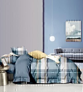 КПБ с простыней сатин Элеганс Viola