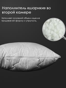 Подушка овечья шерсть, х/ф тк поплин Реноме